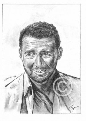Anthony Quayle Pencil Portrait