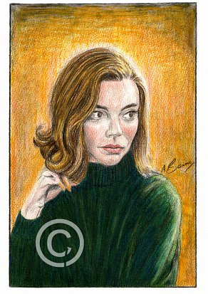 Anya Taylor-Joy Pencil Portrait