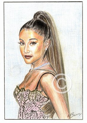 Ariana Grande Pencil Portrait