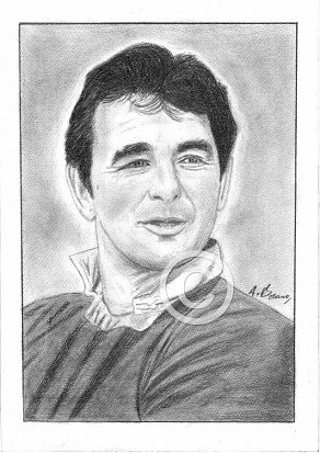 Brian Clough Pencil Portrait