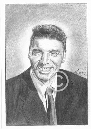 Burt Lancaster Pencil Portrait