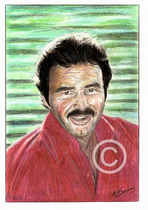 Burt Reynolds Pencil Portrait