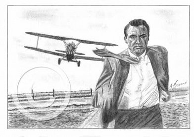 Cary Grant - North by Northwest Pencil Portrait