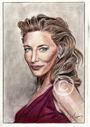 Cate Blanchett Pencil Portrait