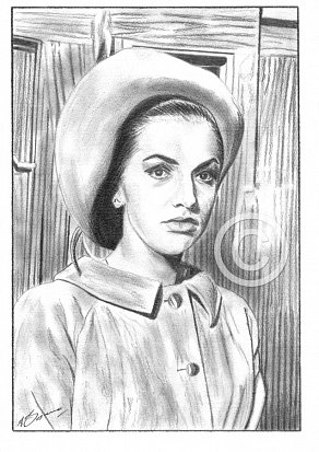Catherine Spaak Pencil Portrait