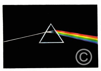 The Dark Side of the Moon Pencil Portrait