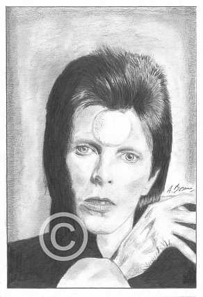 David Bowie Pencil Portrait