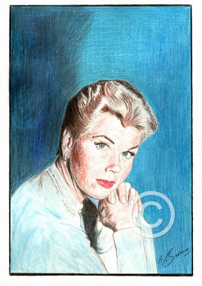 Doris Day Pencil Portrait