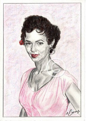 Dorothy Dandridge Pencil Portrait