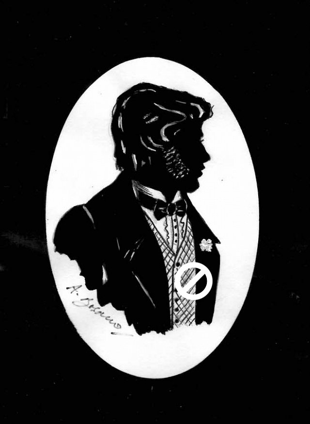 Edwardian Gentleman  (B & W) #1 Pencil Portrait