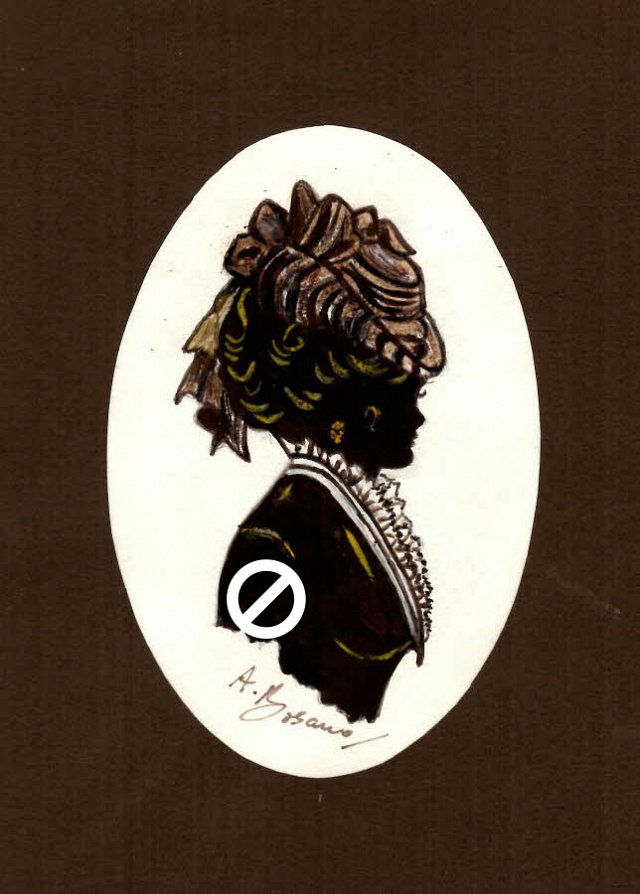 Edwardian Lady (Burnt Umber) #4 Pencil Portrait