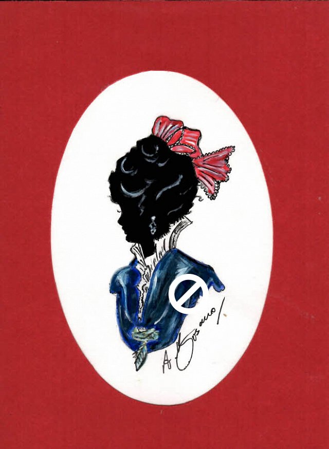 Edwardian Lady (colour) #3 Pencil Portrait
