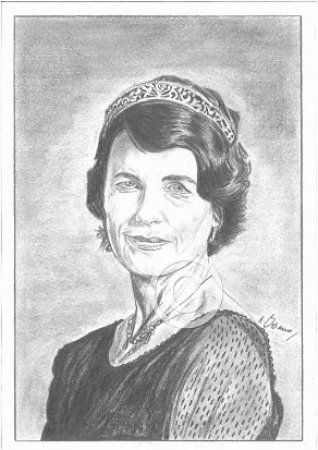 Elizabeth McGovern Pencil Portrait