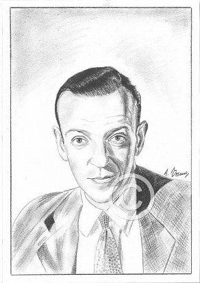 Fred Astaire Pencil Portrait
