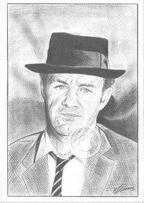 Gene Hackman Pencil Portrait