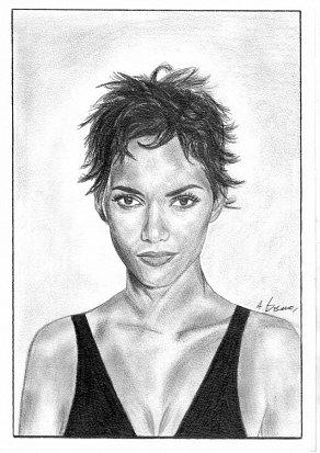 Halle Berry Pencil Portrait