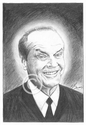 Jack Nicholson Pencil Portrait