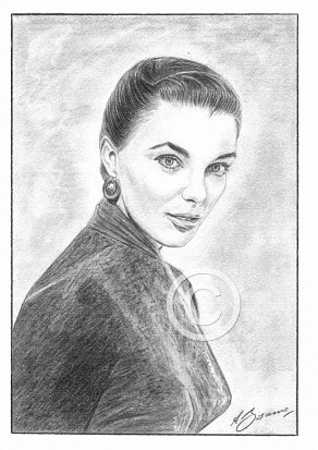 Joan Collins Pencil Portrait