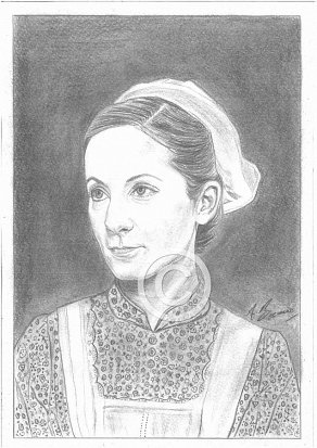 Joanne Froggatt Pencil Portrait