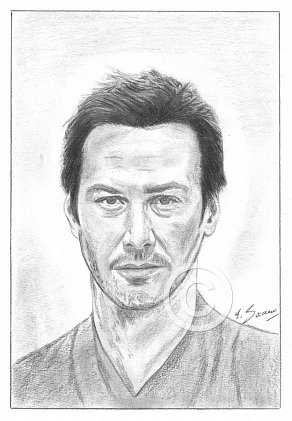 Keanu Reeves Pencil Portrait