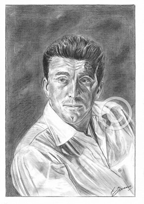 Kirk Douglas Pencil Portrait