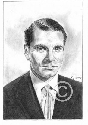 Laurence Olivier Pencil Portrait