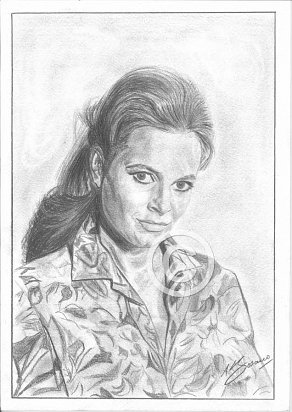 Luzianna Paluzzi Pencil Portrait