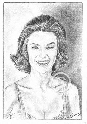 Maria Perschy Pencil Portrait
