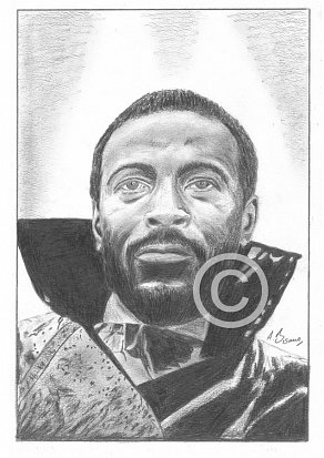 Marvin Gaye Pencil Portrait