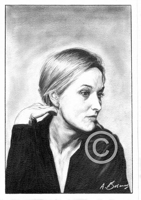 Meryl Streep Pencil Portrait