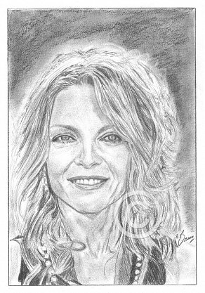 Michelle Pfeiffer Pencil Portrait