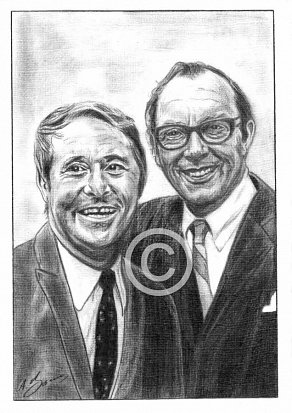 Morecambe and Wise Pencil Portrait