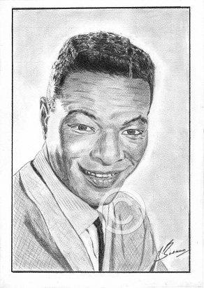 Nat King Cole Pencil Portrait