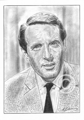 Patrick McGoohan Pencil Portrait