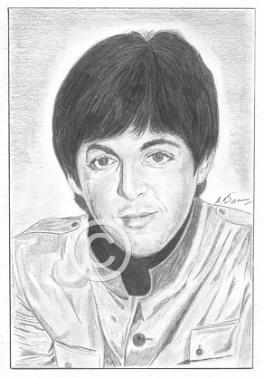 Paul McCartney Pencil Portrait