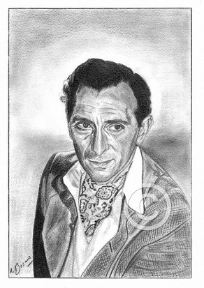 Peter Cushing Pencil Portrait