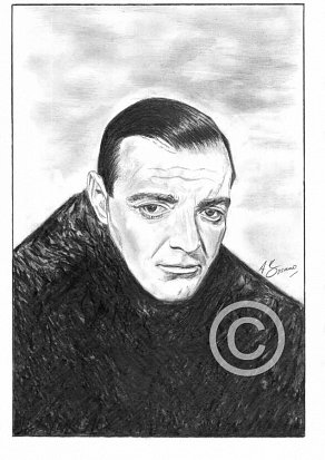 Peter Lorre Pencil Portrait