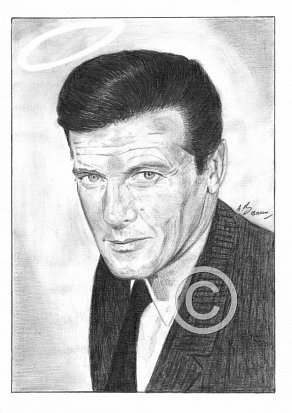 Roger Moore Pencil Portrait