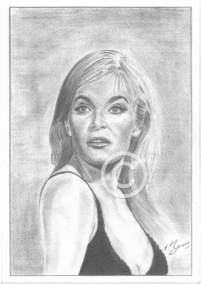Shirley Eaton Pencil Portrait