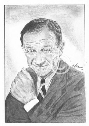 Sid James Pencil Portrait