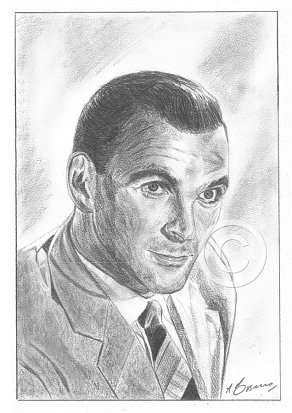 Stanley Baker Pencil Portrait