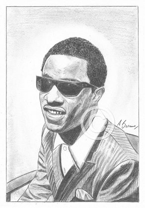 Stevie Wonder Pencil Portrait