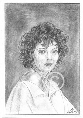 Susan Sarandon Pencil Portrait