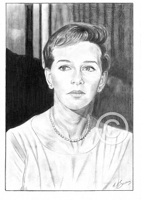 Taina Elg Pencil Portrait