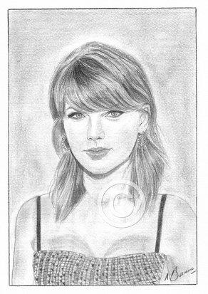 Taylor Swift Pencil Portrait