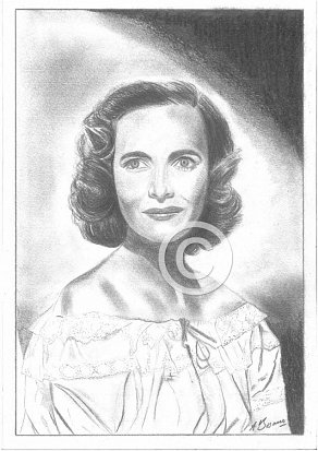Teresa Wright Pencil Portrait