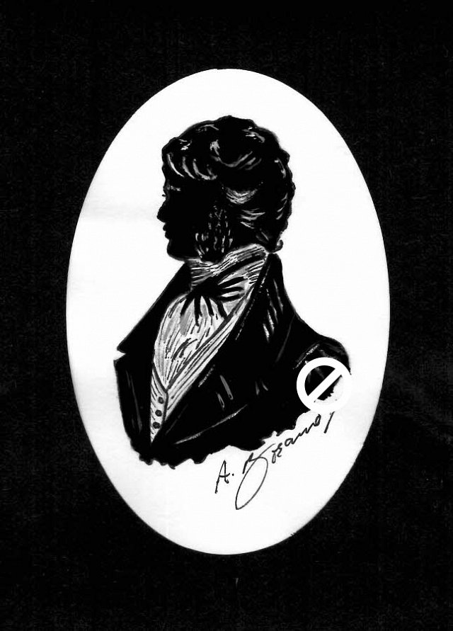 Victorian Gentleman (B & W) #1 Pencil Portrait