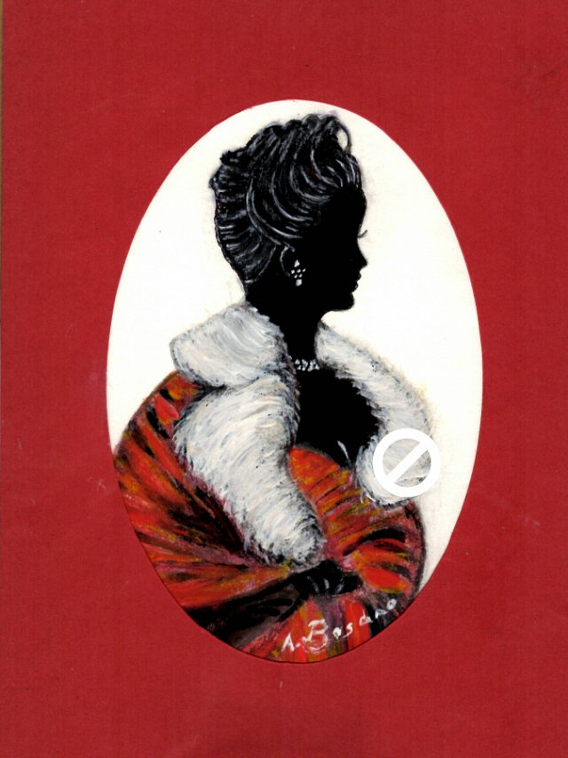 Vogue Front Cover Model 1950 (Colour) Pencil Portrait