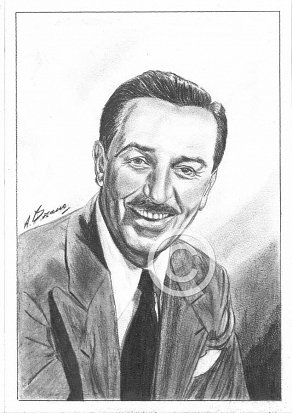 Walt Disney Pencil Portrait